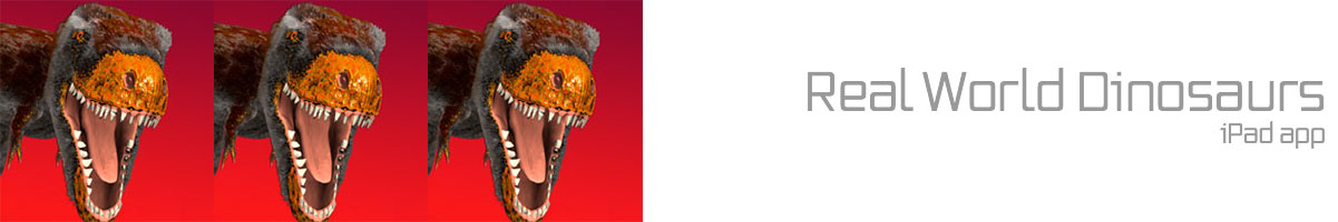 Real World Dinosaurs iPad App
